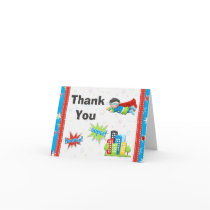 Superhero Birthday Party Thank You
