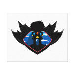 Superhero Boy in Winged Shield Gallery Wrap Canvas