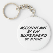 Superhero by Night - Accountant Key Chain