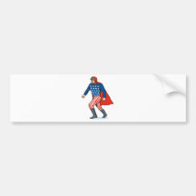 superhero canon ball man bumper stickers