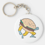 superhero cheeseburger hamburger character key chains