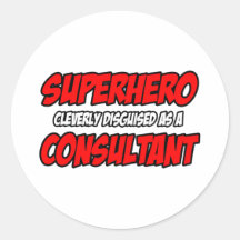 Superhero .. Consultant Stickers