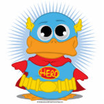 Superhero Duck photo sculptures