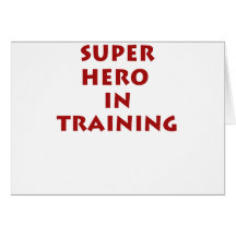 Superhero in training cards