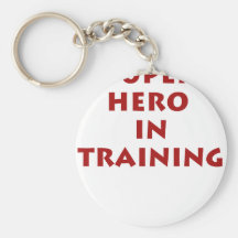 Superhero in training key chains