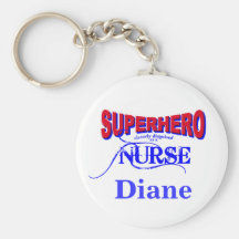 Superhero Nurse Keychain - Personalised
