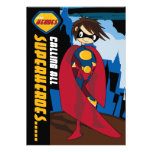 Superhero Party Invitation