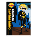 Superhero Party Invitation