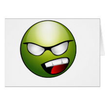 Superhero Smiley Greeting Cards