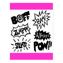 Superhero Sounds Post Card