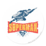 Superman distressed stickers