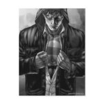 Superman Earth Cover - Black and White postcards