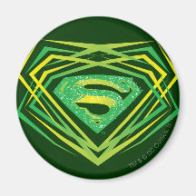 Superman Green Decorative Logo Magnet