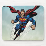 Superman leaps upward mousepads