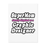 SuperMom...Graphic Designer postcards
