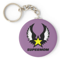 SuperMom: My mother is my super hero keychains
