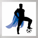 supero hero soccer player posters