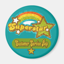 Superstar Customer Service Rep Refrigerator Magnets