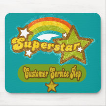 Superstar Customer Service Rep Mouse Mat