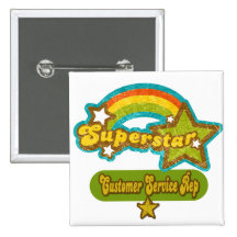Superstar Customer Service Rep Pins