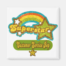 Superstar Customer Service Rep Refrigerator Magnet