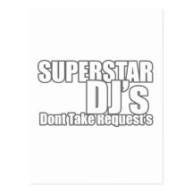 Superstar DJ Post Card