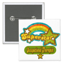 Superstar Occupational Therapist Pinback Buttons