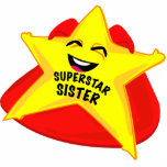 superstar sister funny photo  sculpture! photo sculptures