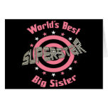 Superstar Sister in Pink Greeting Cards