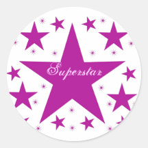 Superstar Stickers, Purple