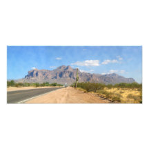 Superstition Mountain - Panoramic Photo Art