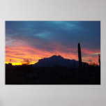 Superstition Mountains Sunrise posters