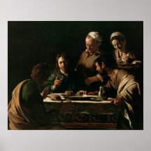 Supper at Emmaus, 1606 Poster