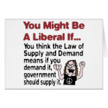 Supply And Demand Greeting Cards