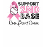 Support 2nd base Breast Cancer Awareness t-shirts