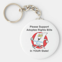Support Adoptee Rights Keychains