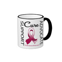 Support Advocate Cure Throat Cancer Coffee Mugs