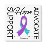 Support Advocate Hope Domestic Violence Refrigerator Magnet