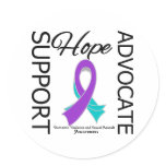 Support Advocate Hope Domestic Violence Round Stickers