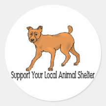 Support Animal Shelters Stickers