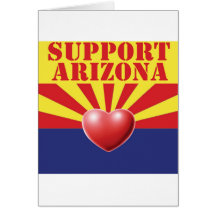 SUPPORT Arizona, AZ Greeting Cards
