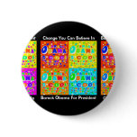 SUPPORT BARACK OBAMA PINBACK BUTTONS