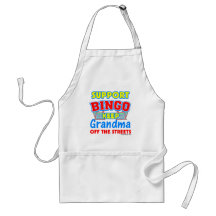 Support Bingo Grandma Aprons