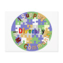 Support Diversity in My Community Postcard