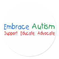 Support Educate Advocate Stickers