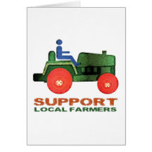 Support Farmers Greeting Cards