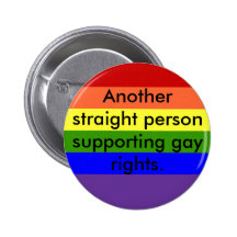 Support Gay Rights Button