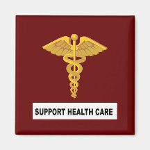 SUPPORT HEALTH CARE REFRIGERATOR MAGNETS