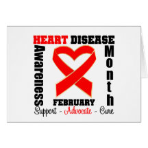 Support - Heart Disease Awareness Month Greeting Card