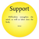Support in Difficult Times stickers